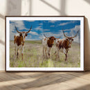 Texas Longhorn Wall Art Canvas Print – Framed Western Decor by MyGreatCanvas | Canvas Wall Art Prints | Photo Prints & Wall Decor