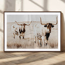 Rustic Cow Scene Wall Art Canvas Print – Framed Farmhouse by MyGreatCanvas | Canvas Wall Art Prints | Photo Prints & Wall Decor