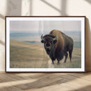 Bison Wall Art Canvas Print – Framed Buffalo American Bison