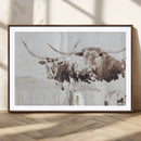 Longhorn Wall Art Canvas Print – Framed Western Cow Canvas by MyGreatCanvas | Canvas Wall Art Prints | Photo Prints & Wall Decor