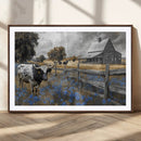 Longhorn Wall Art Canvas Print – Framed Texas Canvas Picture by MyGreatCanvas | Canvas Wall Art Prints | Photo Prints & Wall Decor