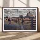 Texas Longhorn Canvas Wall Art Print – Framed Rustic Barn by MyGreatCanvas | Canvas Wall Art Prints | Photo Prints & Wall Decor
