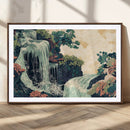 Japanese Waterfall Wall Art Canvas Print – Framed Oriental by MyGreatCanvas | Canvas Wall Art Prints | Photo Prints & Wall Decor
