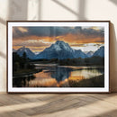 Mountain Sunset Wall Art Canvas Print – Framed Alpine by MyGreatCanvas | Canvas Wall Art Prints | Photo Prints & Wall Decor