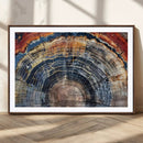 Tree Rings Wall Art Canvas Print – Framed Petrified Wood by MyGreatCanvas | Canvas Wall Art Prints | Photo Prints & Wall Decor