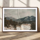 Mountain Landscape Wall Art Canvas Print – Framed Snowy by MyGreatCanvas | Canvas Wall Art Prints | Photo Prints & Wall Decor