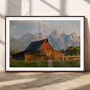 Rustic Barn Wall Art Canvas Print – Framed Grand Teton Park