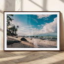 Tropical Beach Wall Art Canvas Print – Framed Ocean Waves