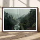 Misty Forest Wall Art Canvas Print – Framed Foggy River Art by MyGreatCanvas | Canvas Wall Art Prints | Photo Prints & Wall Decor