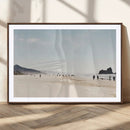 Minimalist Beach Wall Art Canvas Print – Framed Coastal