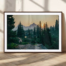 Mountain Wall Art Canvas Print – Framed Forest Serenity