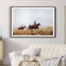 Western Cowboys Wall Art Canvas Print – Rustic Prairie
