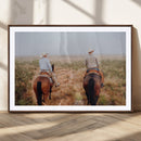 Cowboy Wall Art Canvas Print – Framed Western Ranch Scene by MyGreatCanvas | Canvas Wall Art Prints | Photo Prints & Wall Decor