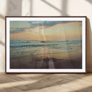 Sunset Seascape Wall Art Canvas Print – Framed Pastel Ocean by MyGreatCanvas | Canvas Wall Art Prints | Photo Prints & Wall Decor