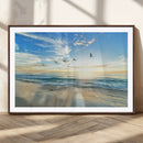 Minimalist Seaside Wall Art Canvas Print – Morning Glow