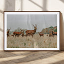 Rustic Deer Wall Art Canvas Print – Autumn Forest Woodland