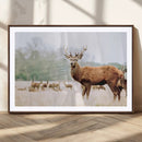 Rustic Deer Wall Art Canvas Print – Forest Woodland Stag