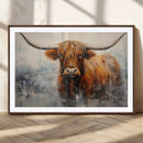 Scottish Highland Wall Art Canvas Print, Framed Longhorn Art by MyGreatCanvas | Canvas Wall Art Prints | Photo Prints & Wall Decor