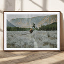 Wild Bison Wall Art Canvas Print, Majestic Mountain Pines by MyGreatCanvas | Canvas Wall Art Prints | Photo Prints & Wall Decor