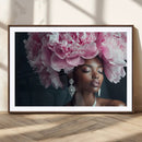 Black Beauty Petal Crown Wall Art Canvas Print – Floral by MyGreatCanvas | Canvas Wall Art Prints | Photo Prints & Wall Decor
