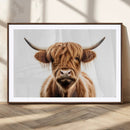Scottish Highland Cow Canvas Print, Framed Highland Cow