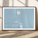 Minimalist Bicycle Balloon Canvas Wall Art – Playful Blue by MyGreatCanvas | Canvas Wall Art Prints | Photo Prints & Wall Decor