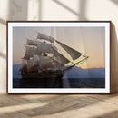 Sailing Ship Wall Art Canvas Print – Sunset Ocean Voyage by MyGreatCanvas | Canvas Wall Art Prints | Photo Prints & Wall Decor