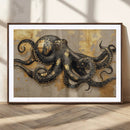 Octopus Black Gold Wall Art Marine Life Ocean Creature by MyGreatCanvas | Canvas Wall Art Prints | Photo Prints & Wall Decor
