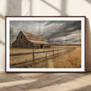Rustic Farm Barn Wall Art Canvas Print, Stormy Sky Country by MyGreatCanvas | Canvas Wall Art Prints | Photo Prints & Wall Decor