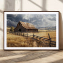 Golden Wheat Field Barn Canvas Print, Rustic Farm Landscape by MyGreatCanvas | Canvas Wall Art Prints | Photo Prints & Wall Decor