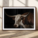 Texas Longhorn Bull Canvas Wall Art, Rustic Western by MyGreatCanvas | Canvas Wall Art Prints | Photo Prints & Wall Decor