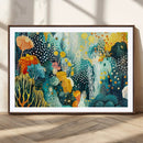 Luminous Abstract Ocean Garden Wall Art Canvas Print, by MyGreatCanvas | Canvas Wall Art Prints | Photo Prints & Wall Decor
