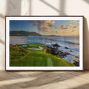 Coastal Golf Course Wall Art Canvas Print – Sunset with by MyGreatCanvas | Canvas Wall Art Prints | Photo Prints & Wall Decor