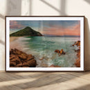 Stunning Coastal Landscape with Rocky Shore and Green Hills by MyGreatCanvas | Canvas Wall Art Prints | Photo Prints & Wall Decor