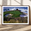 Ocean Cliff Golf Green Canvas Print – Framed Majestic by MyGreatCanvas | Canvas Wall Art Prints | Photo Prints & Wall Decor