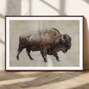 Snowy Bison Wall Art Canvas Print, Majestic Buffalo Winter by MyGreatCanvas | Canvas Wall Art Prints | Photo Prints & Wall Decor