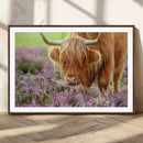 Highland Cow Wall Art Canvas Print, Rustic Brown Cow Grazing by MyGreatCanvas | Canvas Wall Art Prints | Photo Prints & Wall Decor
