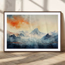 Warm Clouds Abstract Mountain Wall Art, Modern Landscape by MyGreatCanvas | Canvas Wall Art Prints | Photo Prints & Wall Decor