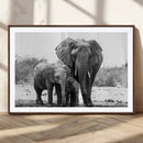 Elephant Family Africa Wall Art Canvas Print by MyGreatCanvas | Canvas Wall Art Prints | Photo Prints & Wall Decor