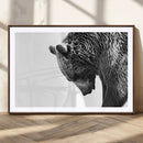 Black and White Grizzly 399 Bear Canvas Print Wall Art | by MyGreatCanvas | Canvas Wall Art Prints | Photo Prints & Wall Decor