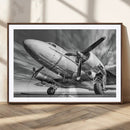 Vintage Airplane on Runway Canvas Print by MyGreatCanvas | Canvas Wall Art Prints | Photo Prints & Wall Decor