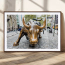 Charging Bull Wall Art Canvas Print