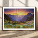 Mountain and Spring Wall Art Canvas Print