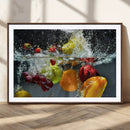 Kithen Vegetables World Wall Art Canvas Print