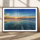 Blue Sky and Beach Wall Art Canvas Print