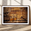 Rustic Whiskey and Barrel Canvas Print by MyGreatCanvas | Canvas Wall Art Prints | Photo Prints & Wall Decor