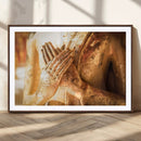 Buddha Statue Hands Wall Art Canvas Print by MyGreatCanvas | Canvas Wall Art Prints | Photo Prints & Wall Decor