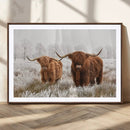 Longhorn Cattle Wall Art Canvas Print, Framed Farmhouse by MyGreatCanvas | Canvas Wall Art Prints | Photo Prints & Wall Decor