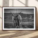 Fluffy Cattle Wall Art Print, Highland Cow Canvas, Framed by MyGreatCanvas | Canvas Wall Art Prints | Photo Prints & Wall Decor