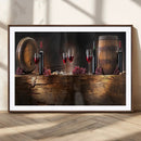 Wine and Barrels Wall Art Canvas Print by MyGreatCanvas | Canvas Wall Art Prints | Photo Prints & Wall Decor